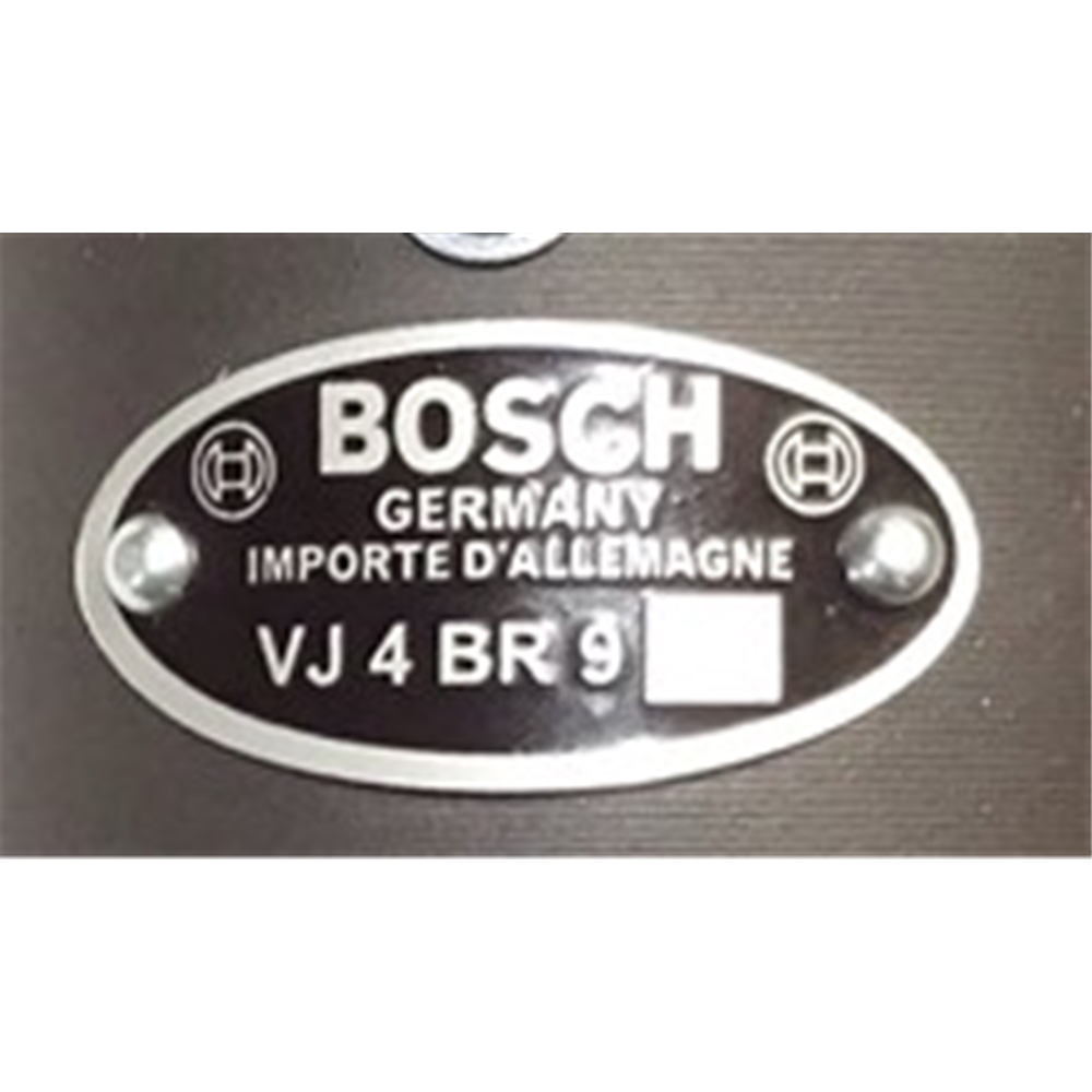 Builder’s Plate, Bosch BR9