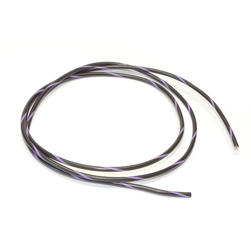Primary Wire in Black with Purple Trace 16GA