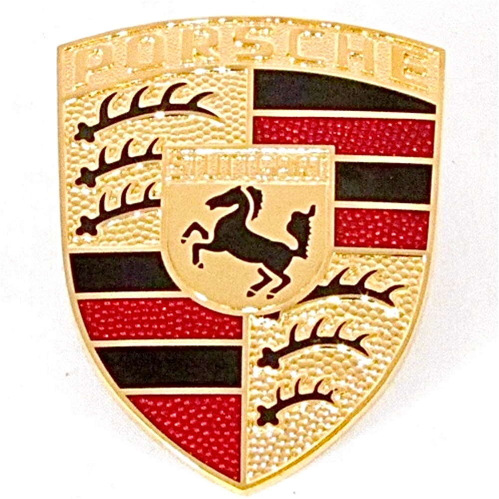 Hood Emblem, Red and Black 1965-73