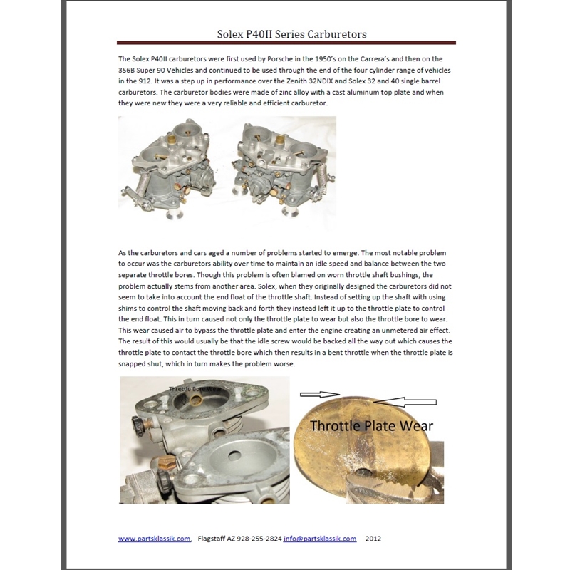 Solex P40II Carburetor Article