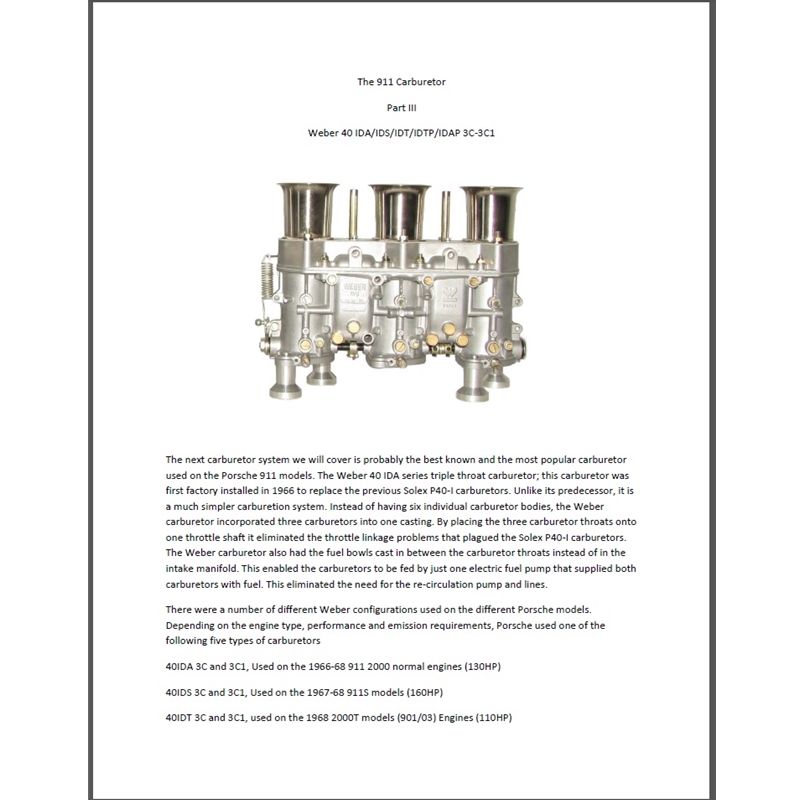 The 911 Carburetor Part 3