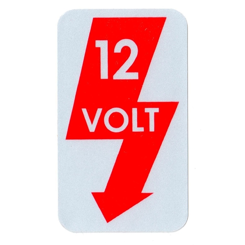 Indicator Decal 12 Volt 