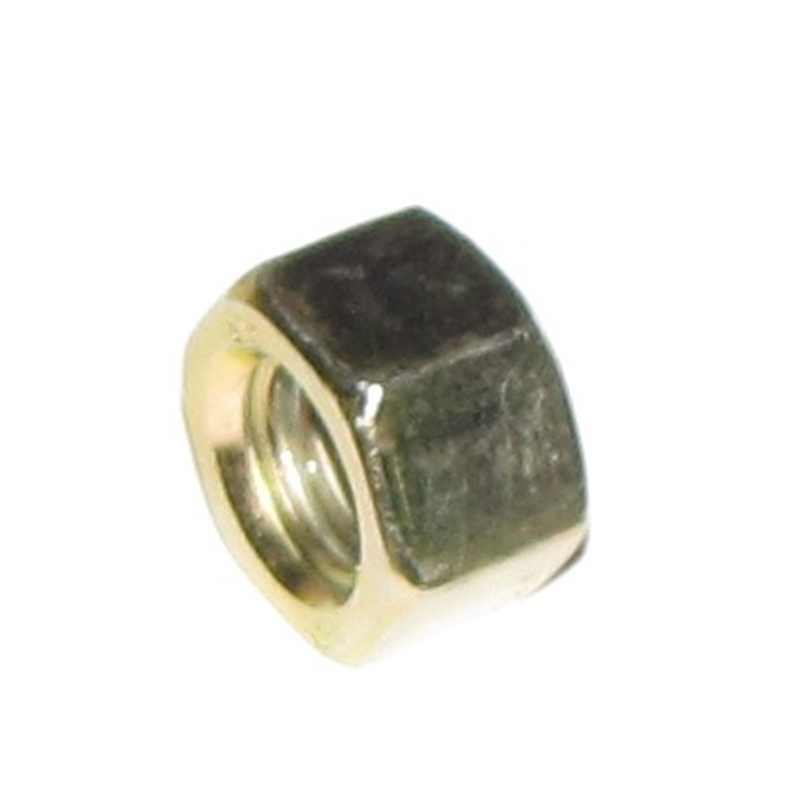 Hex Nut M10 x 15, Yellow Zinc Finish