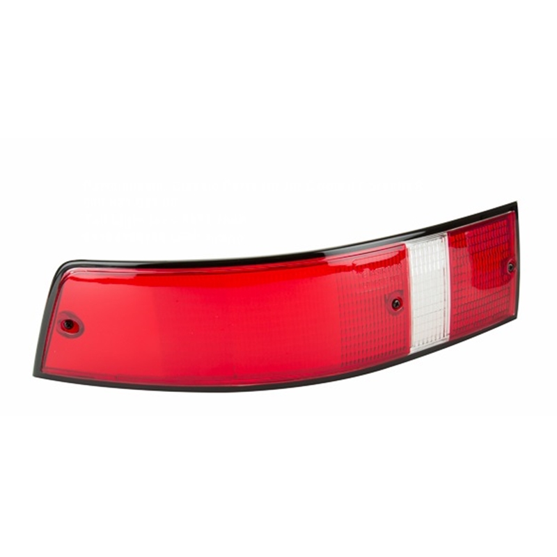 Tail Light Lens, USA w/Black Trim Left