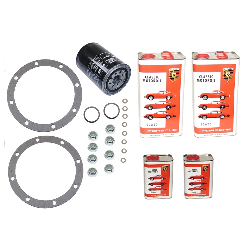 Oil Change Kit, for 911 with Front Oil Cooler