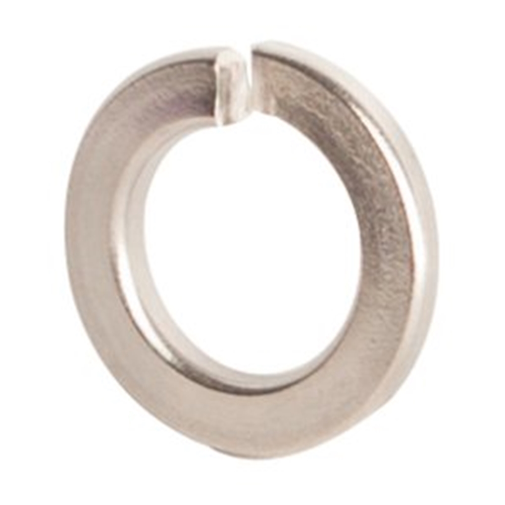 Washer, M12 Split Lock, Clear Zinc