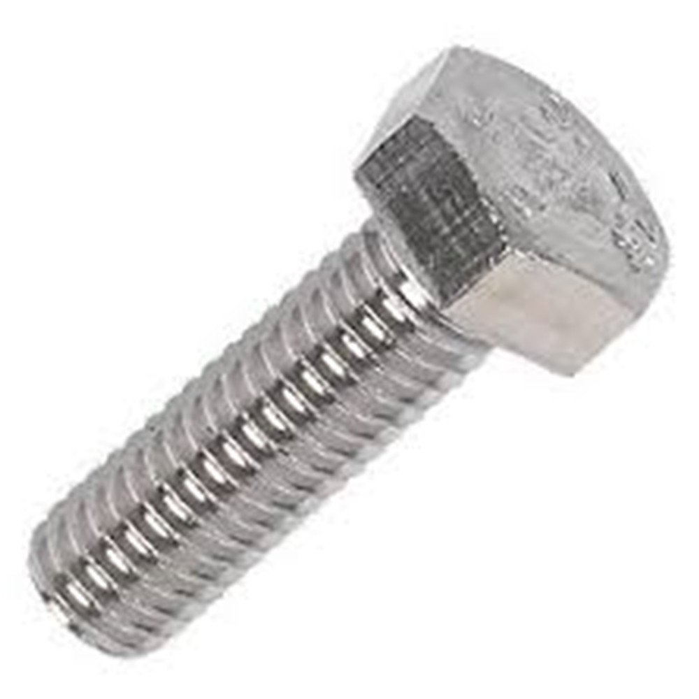 Bolt, M8 x 25, Clear Zinc Finish