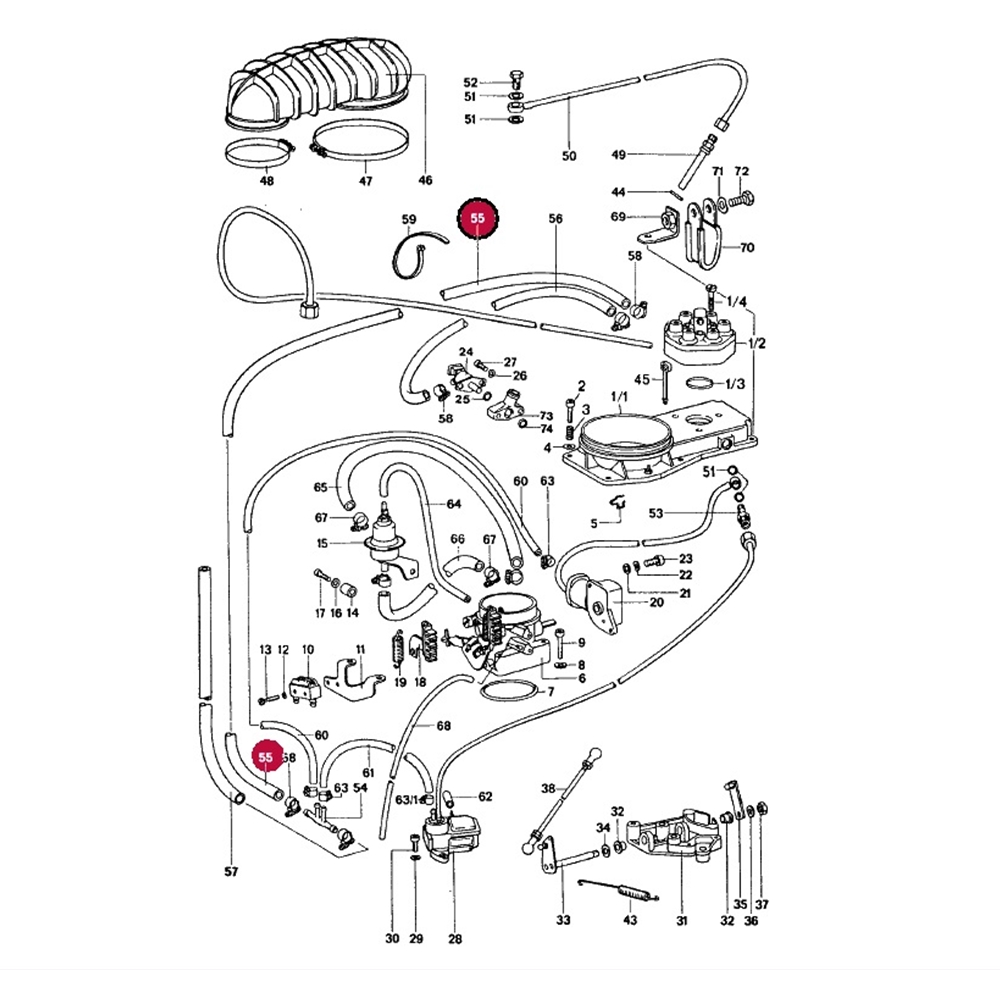 Fuel Line, Fuel Distributor Return