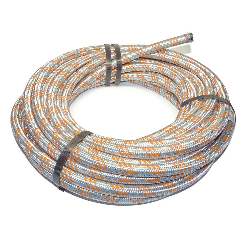 Hose Zinc Plated Steel Braided 11 mm ID 