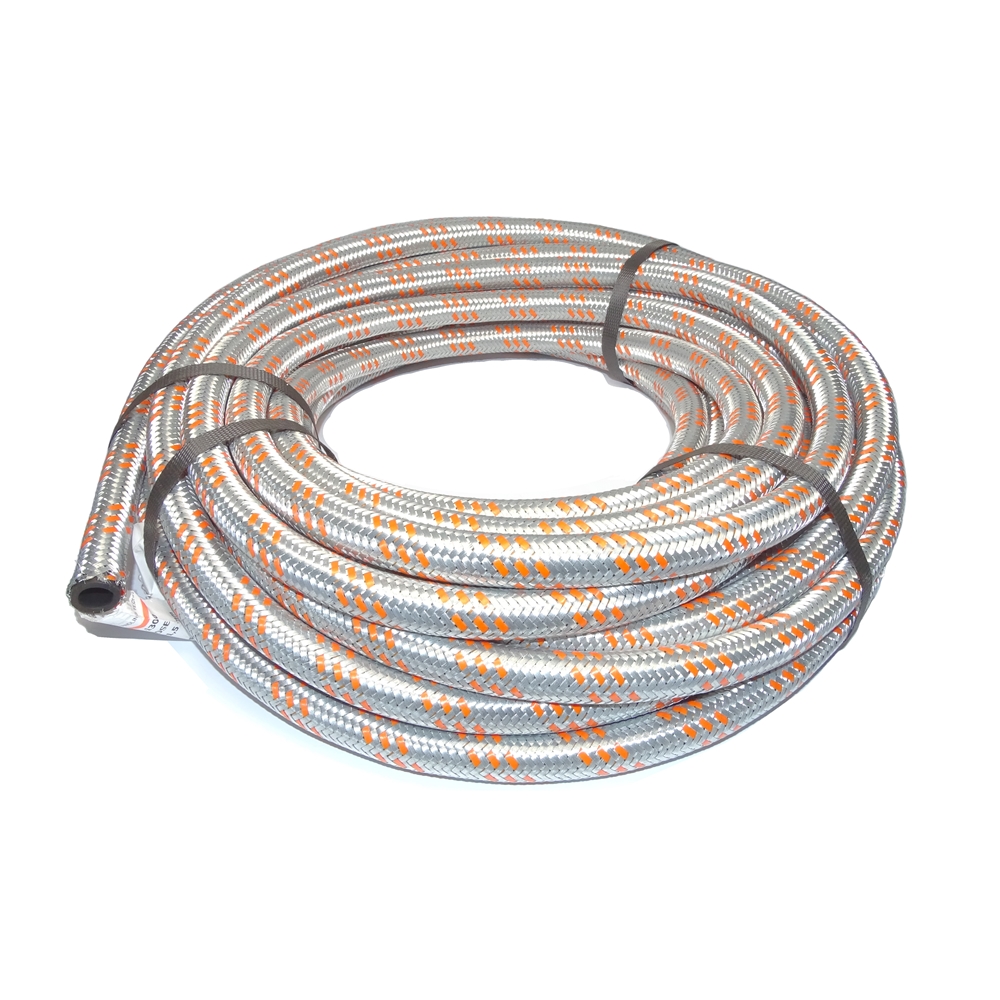 Hose Zinc Plated Steel Braided 14mm ID