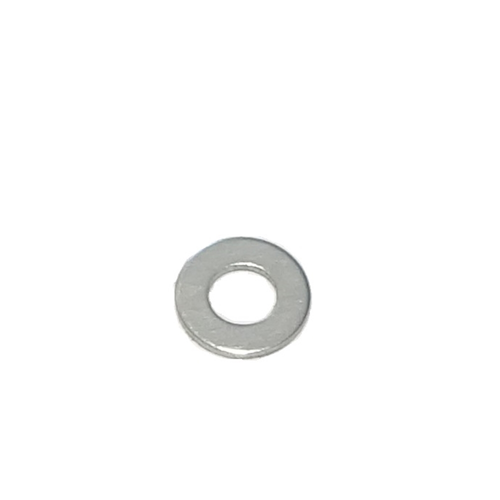 Washer, M4 Flat, Clear Zinc Finish