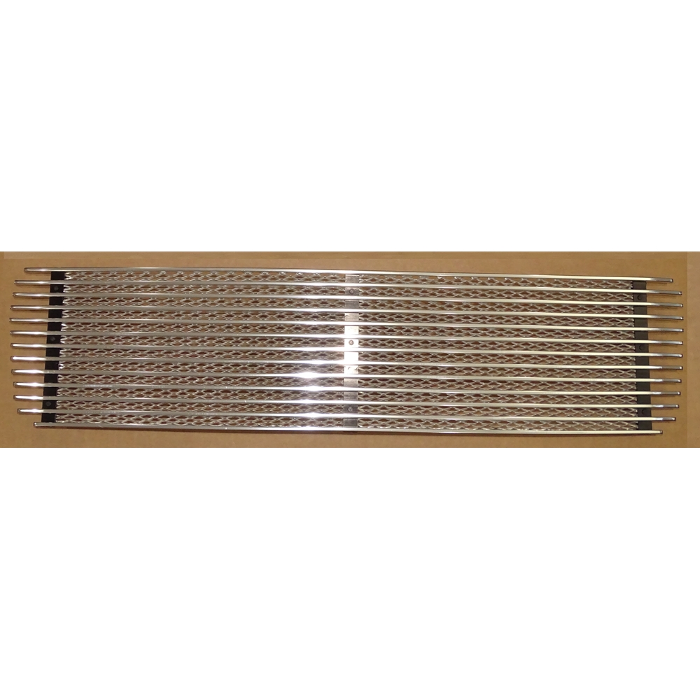 Engine Lid Grille Silver/Silver Three Bar  