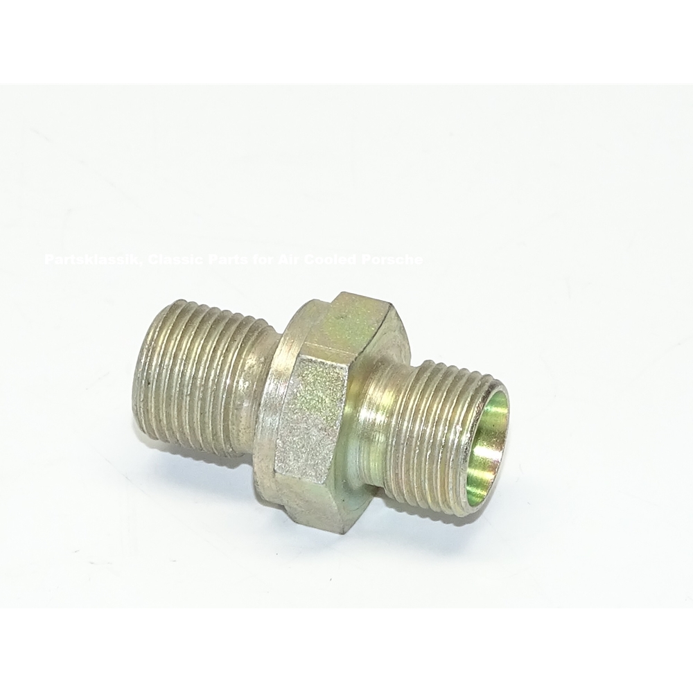 Oil Line Fitting, Camshaft to Crankcase