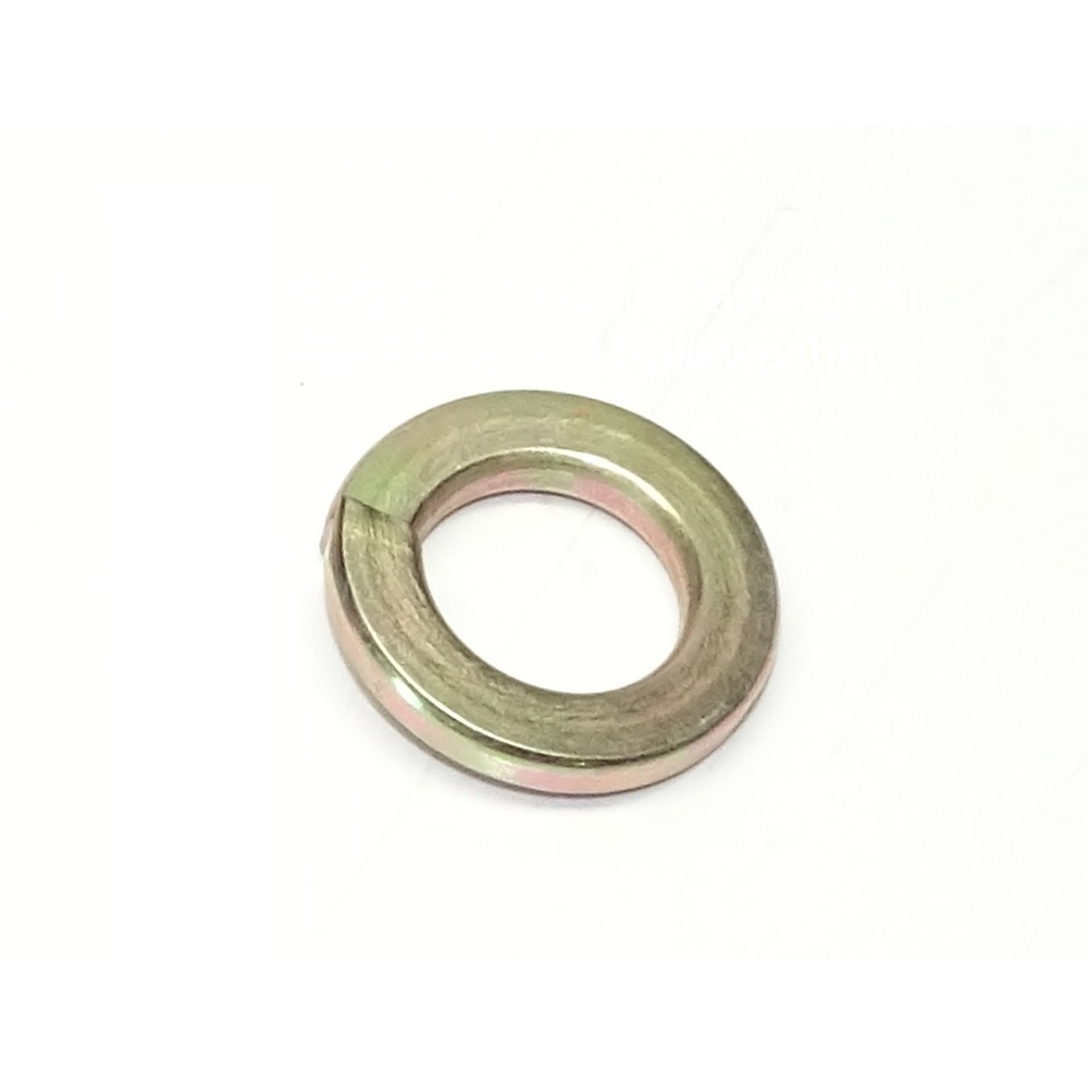 Washer, M12 Split Lock, Yellow Zinc