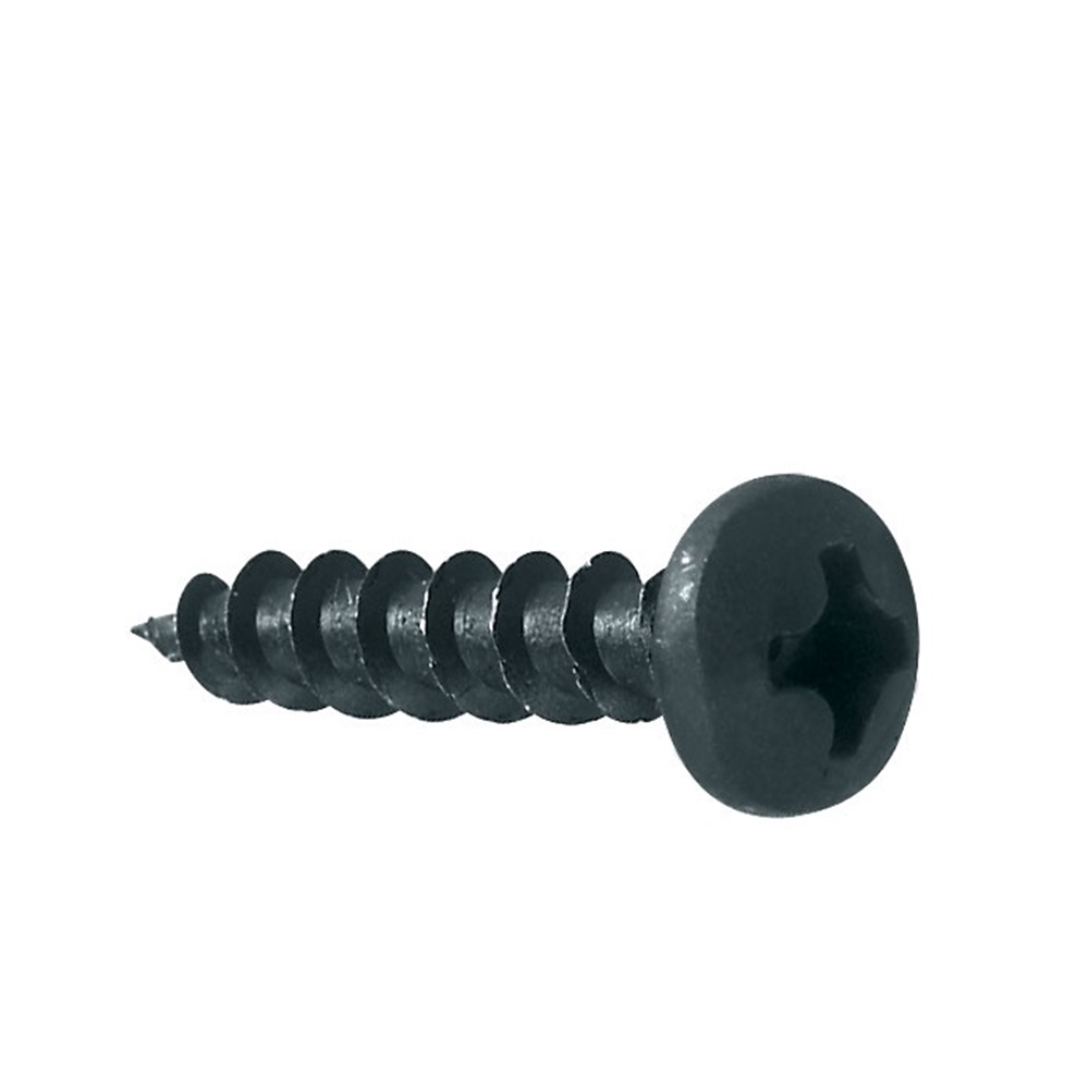 Screw, Self Tapping, M3.5 x 13 Pan Head Black