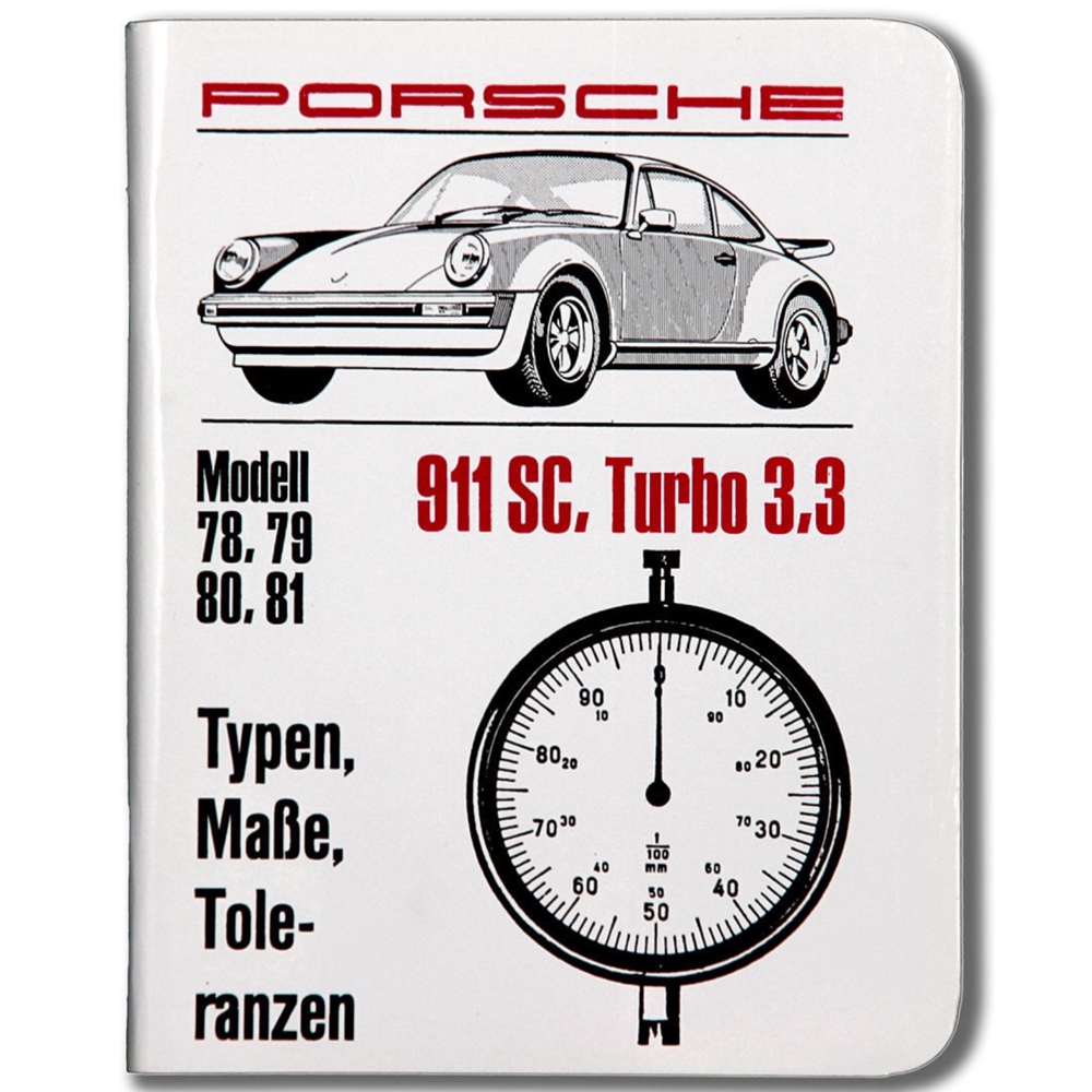 Tool Box Spec Book,<br />911 SC and Turbo, 1978-81