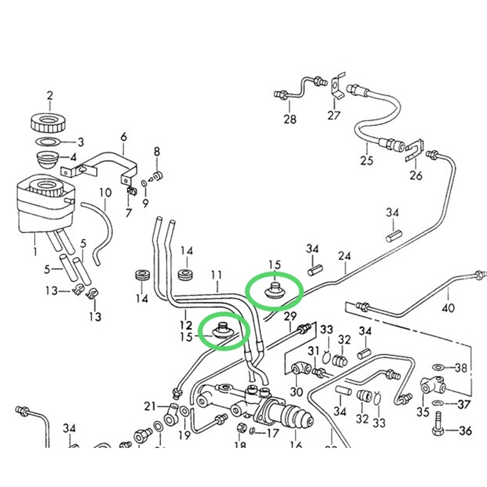 Brake Line Grommet through Floor