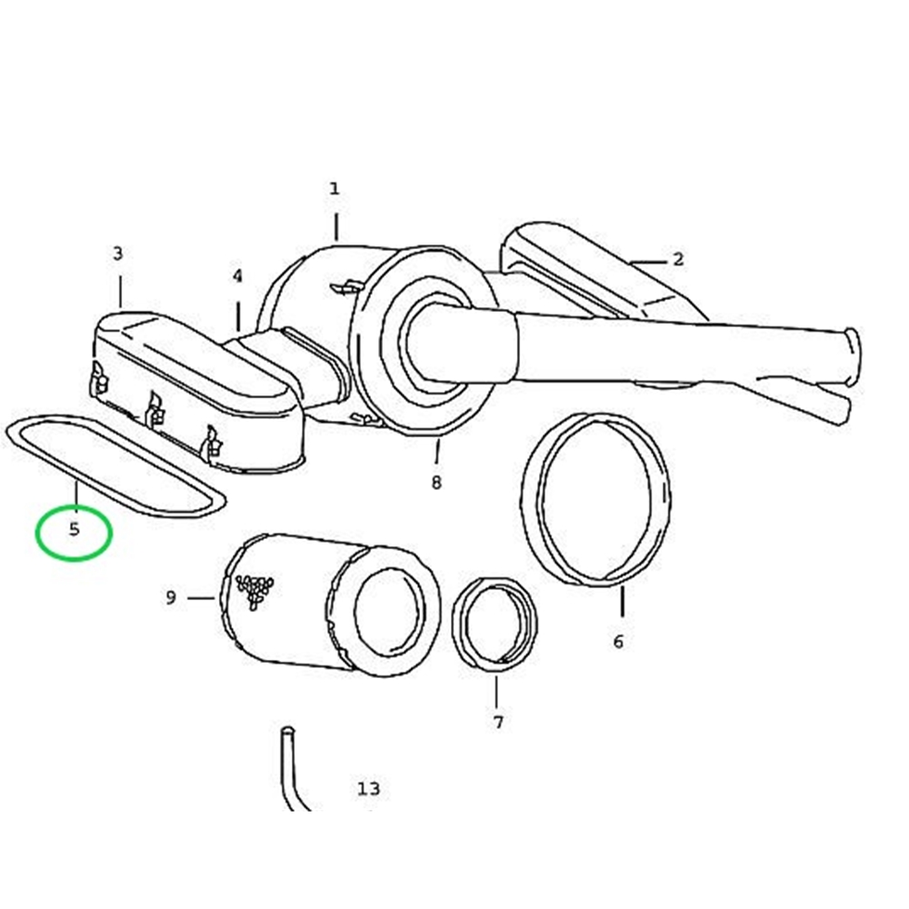 Carburetor to Air Cleaner Gasket, Early 911