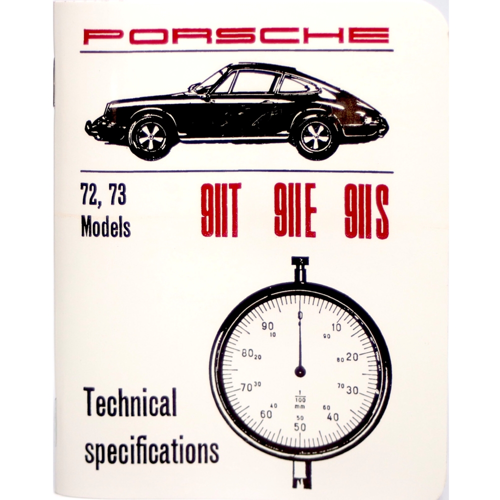 Tool Box Spec Book,<br >911 Models 1972-73