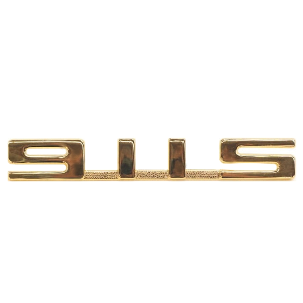 Emblem, 911S Engine Lid Badge, Gold