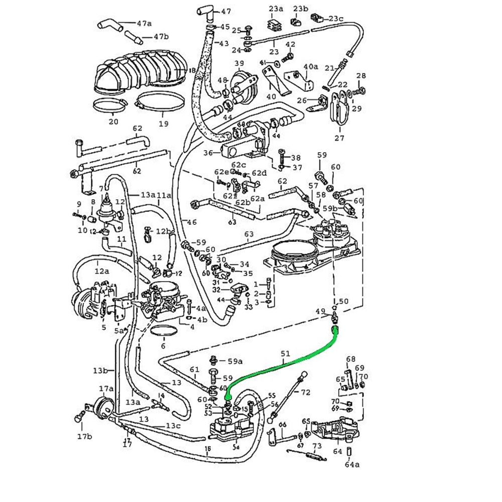 Fuel Line, WUR to Fuel Distributor