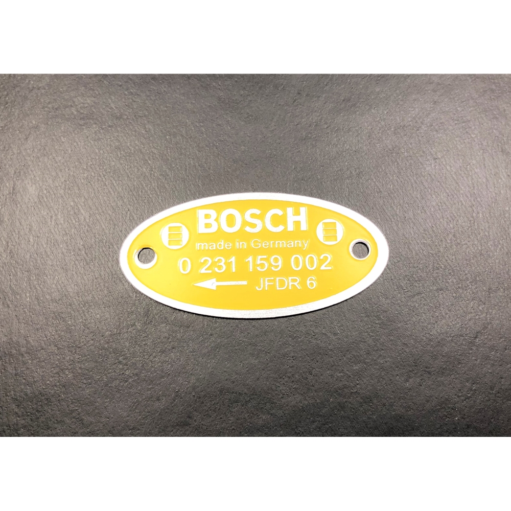 Builder’s Plate, Bosch 002 (Yellow Tag)