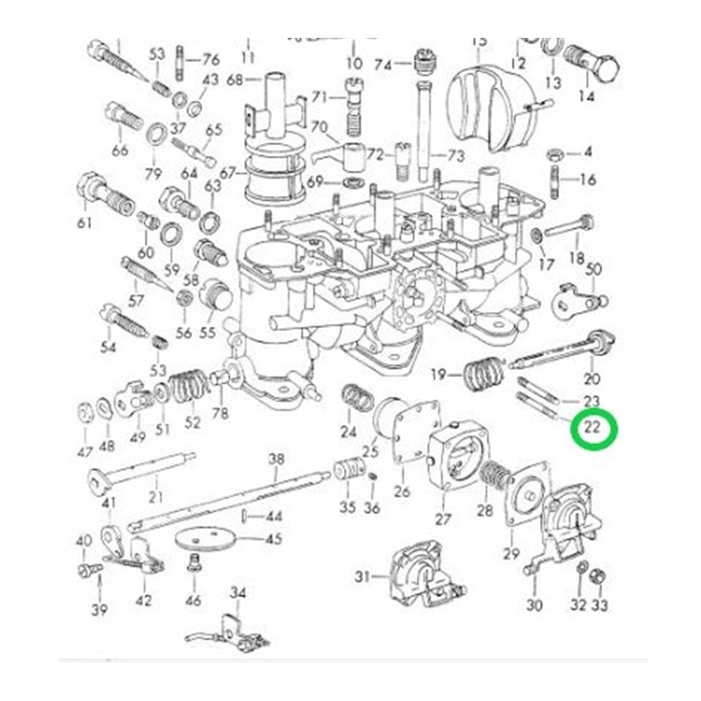 Stud for Weber IDA / 3-series