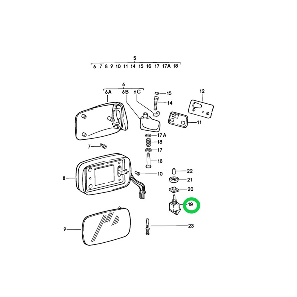 Side Mirror Control Switch