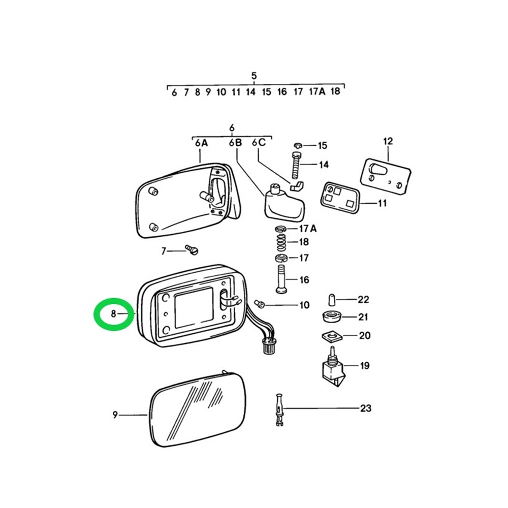 Side Mirror Base / Motor