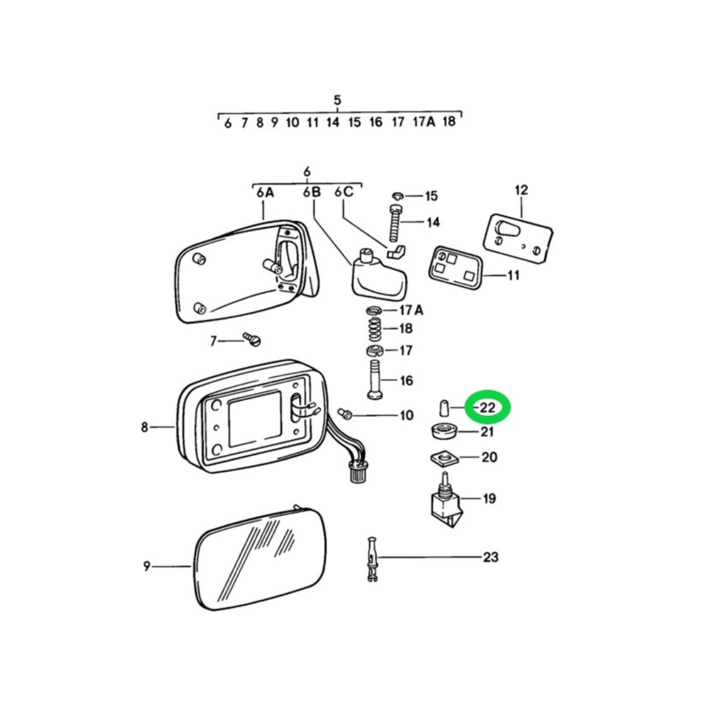 Side Mirror Switch Protection Cap