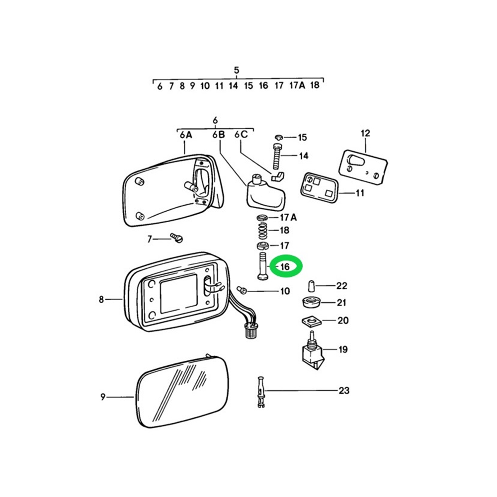 Side Mirror Guide Tube