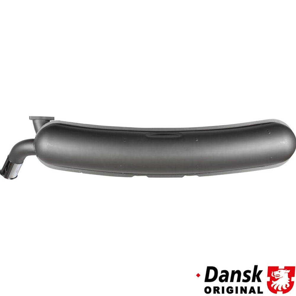 Muffler, Stainless Steel in Gray