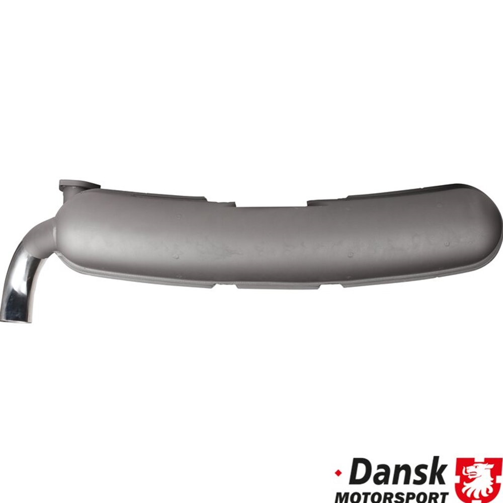 Muffler, Sport, Aluminized Steel in Gray