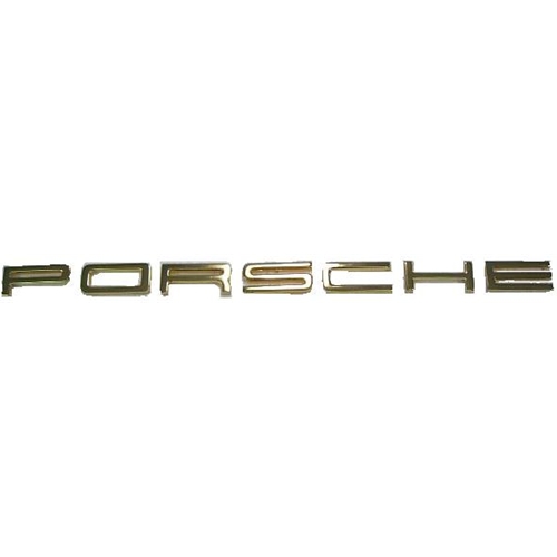 Porsche® Emblem, Letter Set Gold  