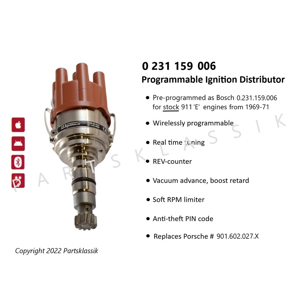  Programmable Distributor, 0.231.159.006 for 911 ‘E’