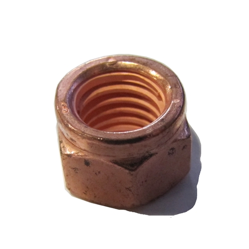 Hex Nut M10 Copper Coated, for Exhaust