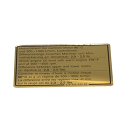 Decal, Engine Oil Level