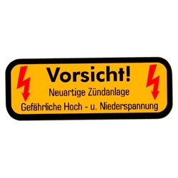 CDI Decal, Vorsicht