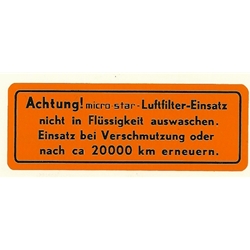 air-filter-decal-zenith-carburetors  61670100200
