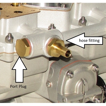 Fuel Rail Plug, PMO Carburetors