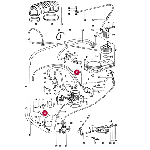 Fuel Line, Throttle Valve Return