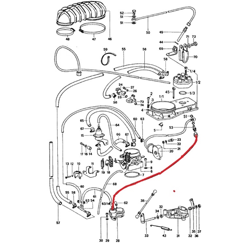 Fuel Line, WUR to Fuel Distributor