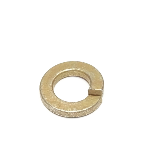 M8 Split Lock Washer, Yellow Zinc