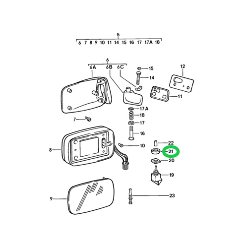 Round Nut for Side Mirror