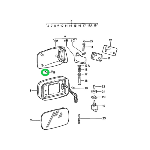 Side Mirror Hex Bolt