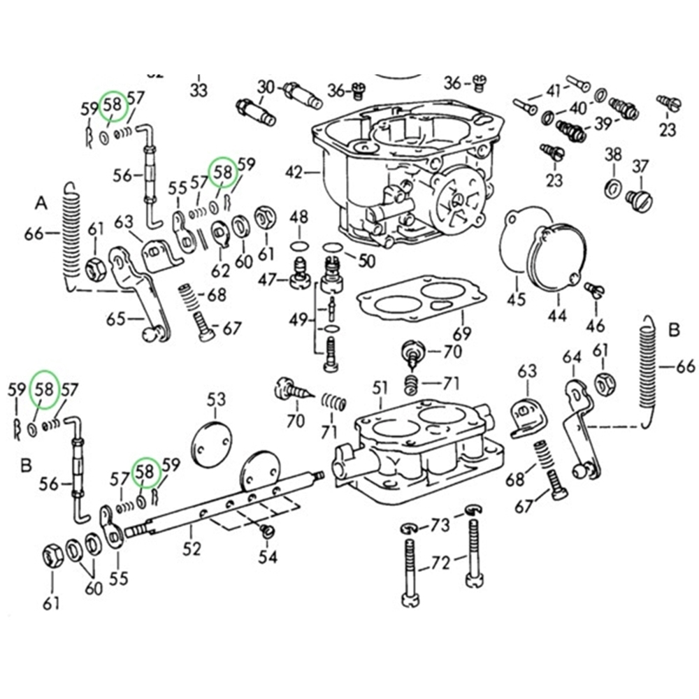 Washer at Pump Rod, Zenith 32NDIX